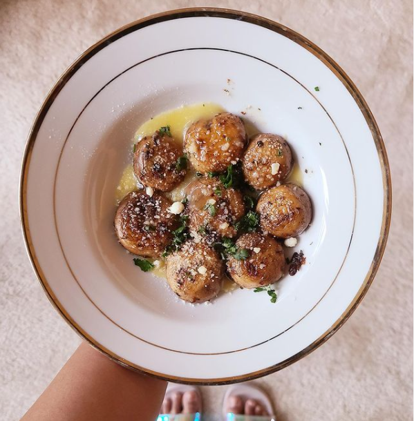 Butter Garlic Mushrooms Recipe
